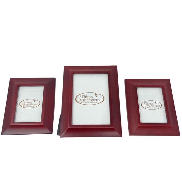 Things Remembered Five Piece Storage Set in a rich Mahogany Wood. - Picture 13 of 14